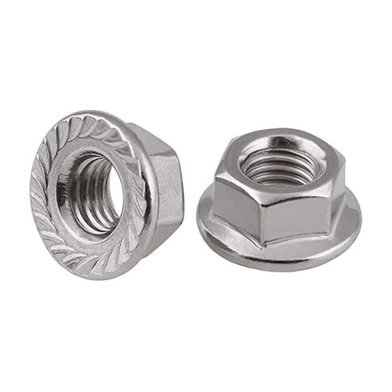 Stainless Steel Hexagon Nuts With Flange
